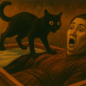 Lý giải tại sao mèo nhảy qua người chết lại bật dậy?